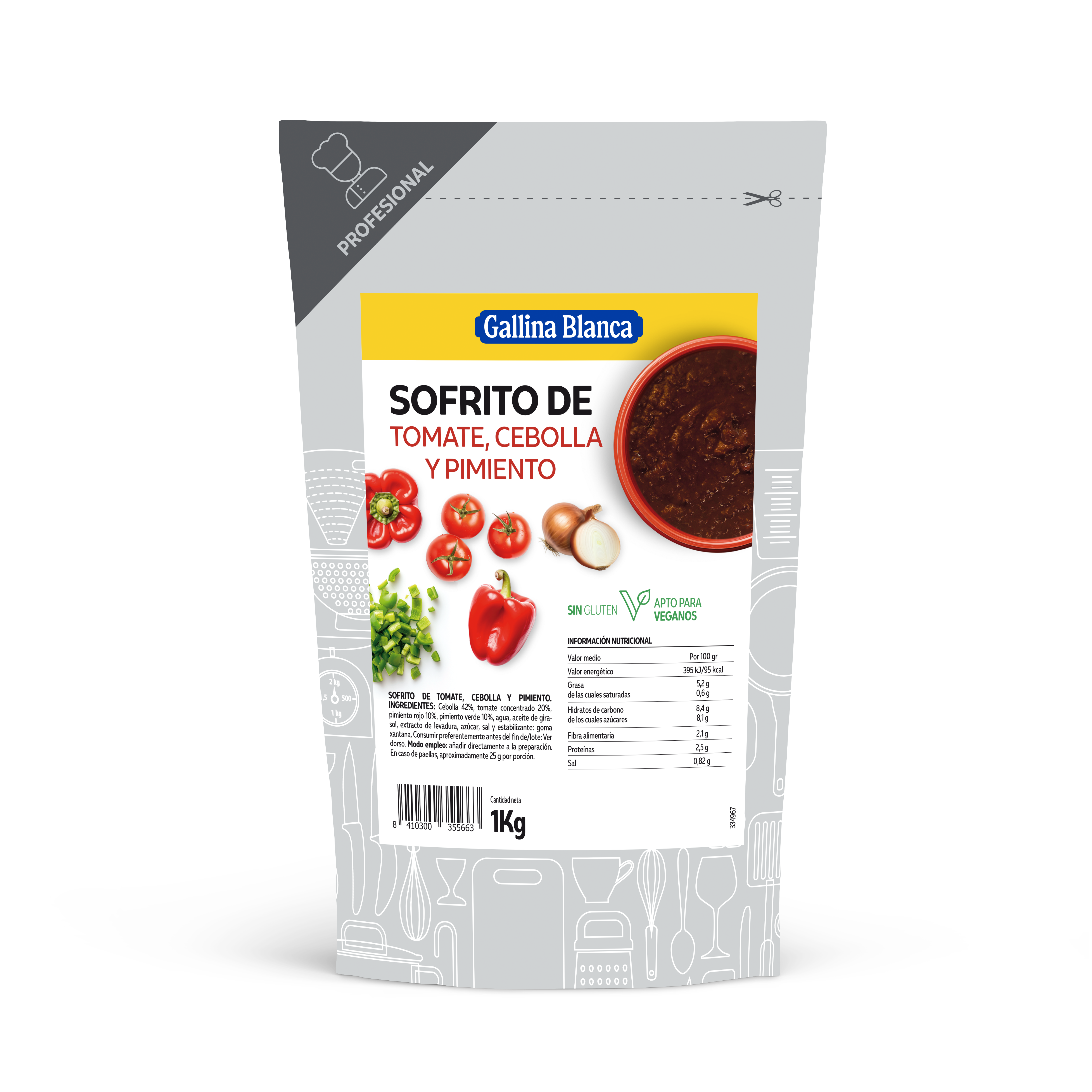 Sofrito Tomate, Cebolla y pimiento